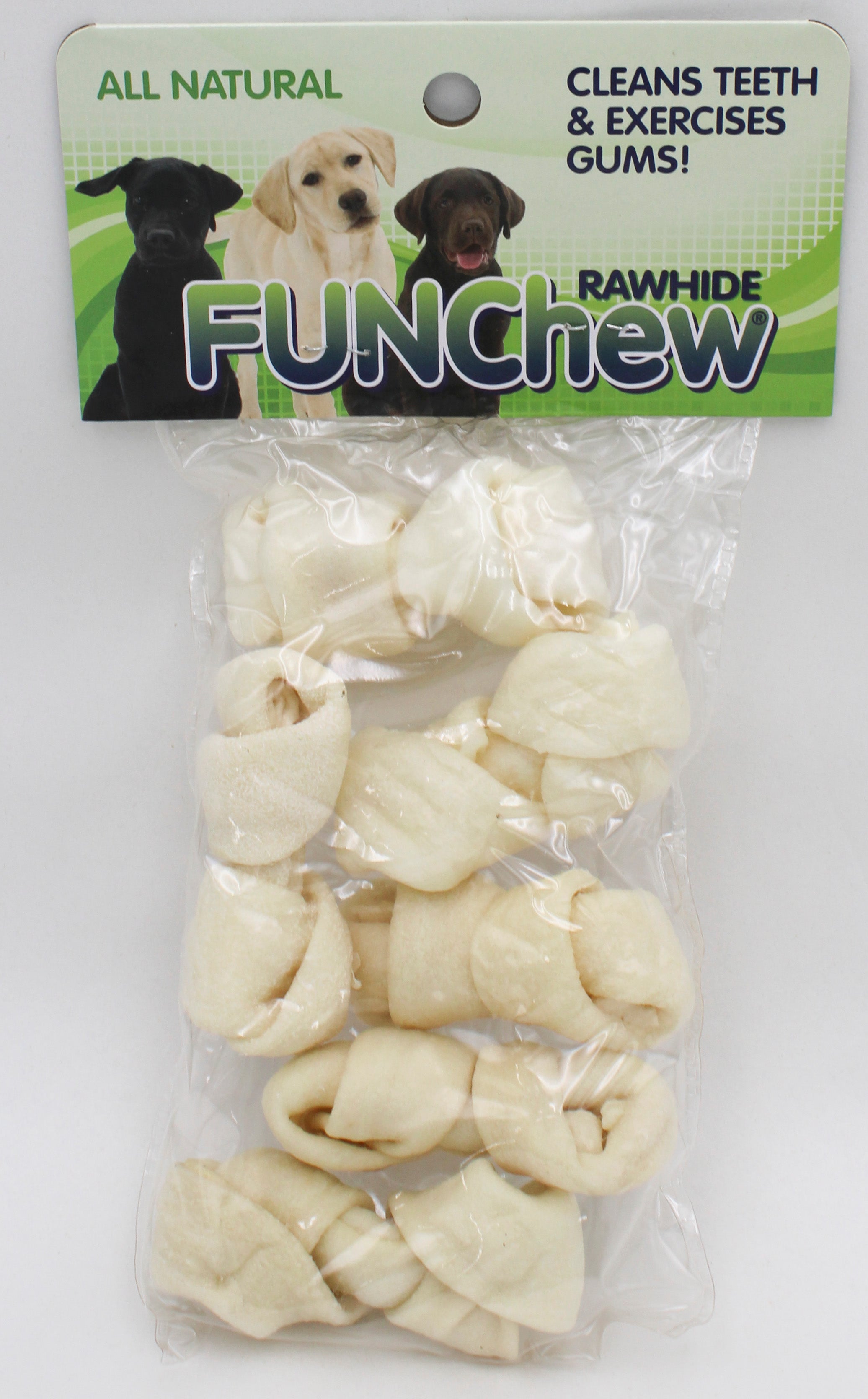 2-3" NATURAL RAWHIDE BONES 6PC BB JULY 2027