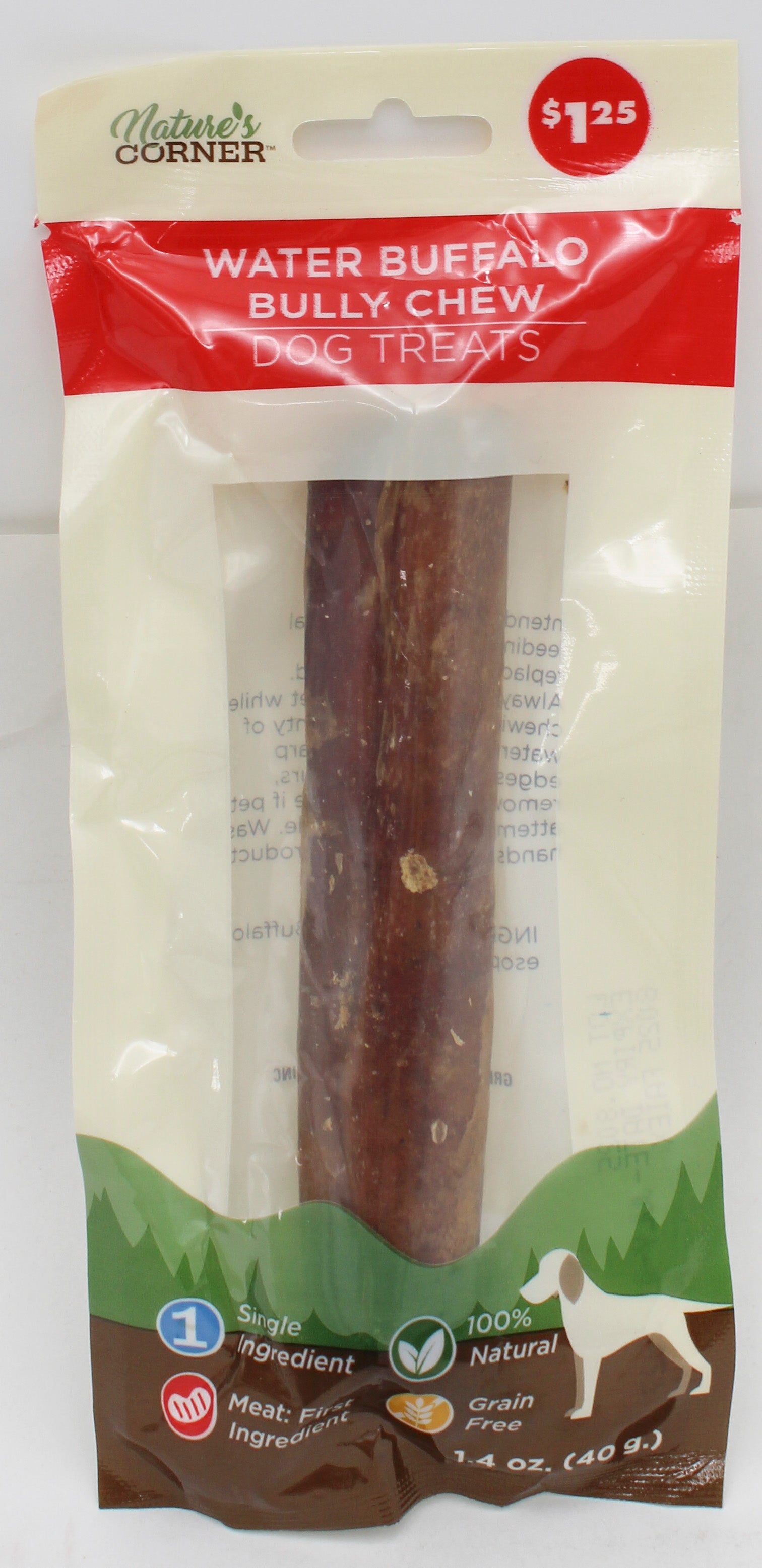 Natures Corner Water Buffalo Bully Chew | Pet Treat, Bulk