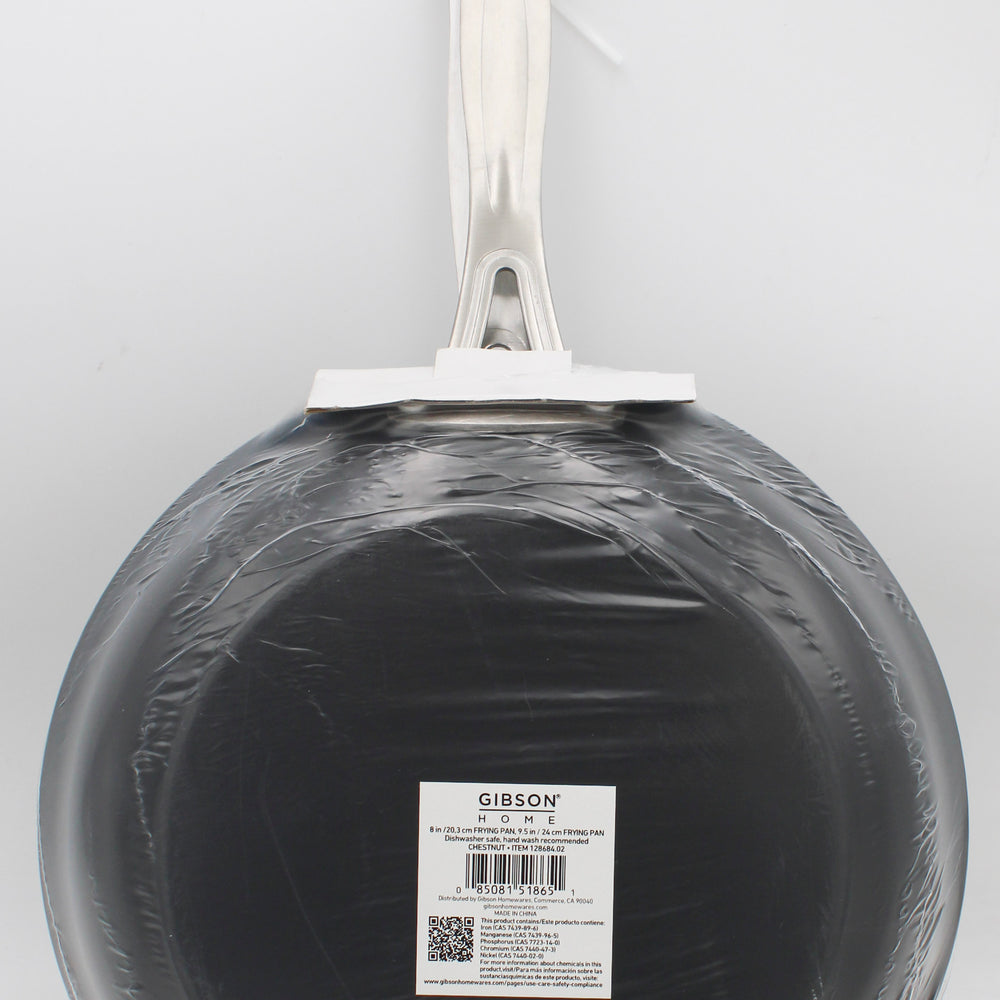 GIBSON HOME NON-STICK FRYING PAN 2pc SET 9.5in & 8in NI