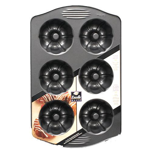 WILTON FLUTED PAN NONSTICK MINI 6CUP