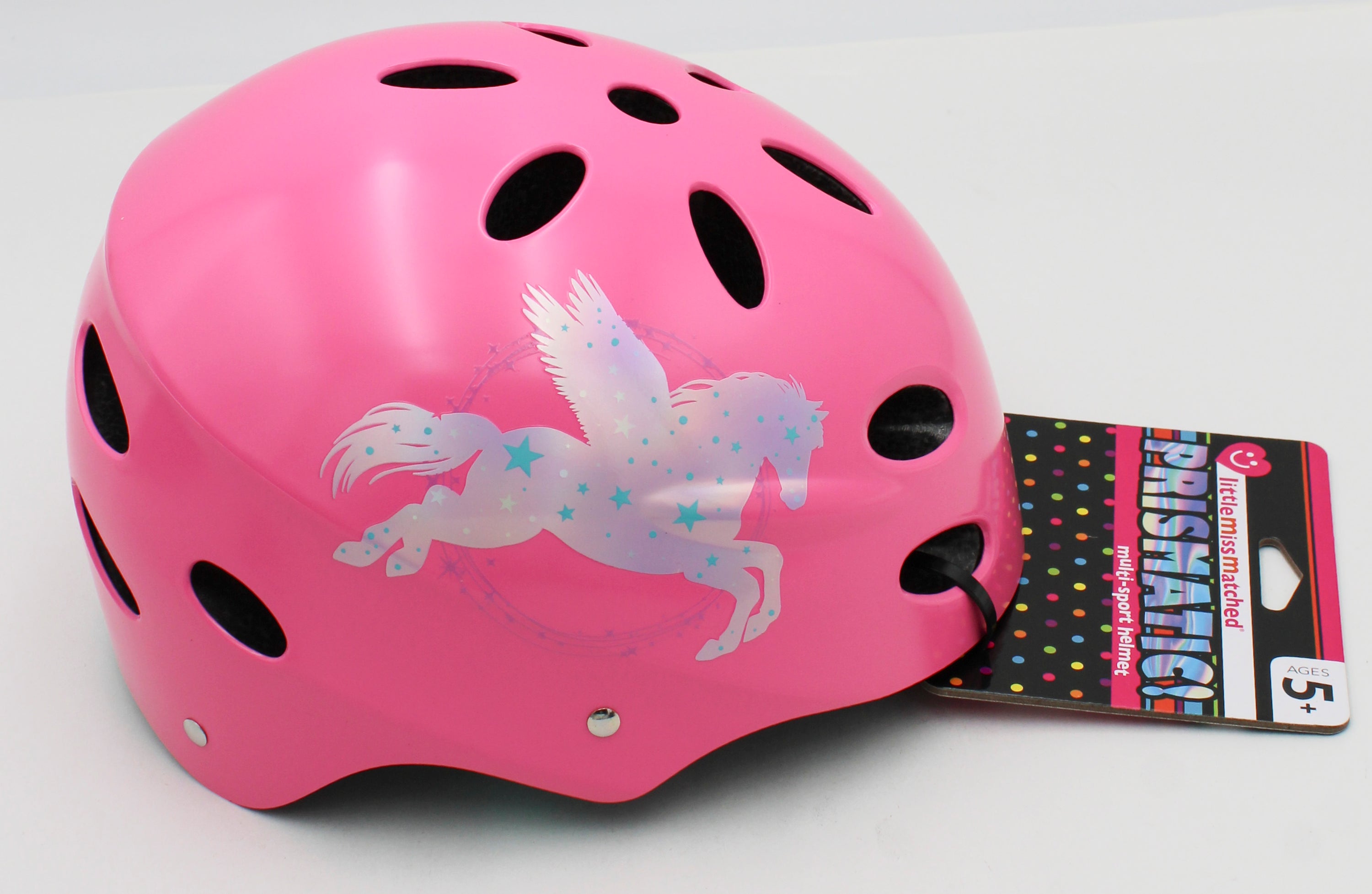 LITTLE MISS MATCHED GIRLS CHILD HOLOGRAM HELMET PEGASUS 5+