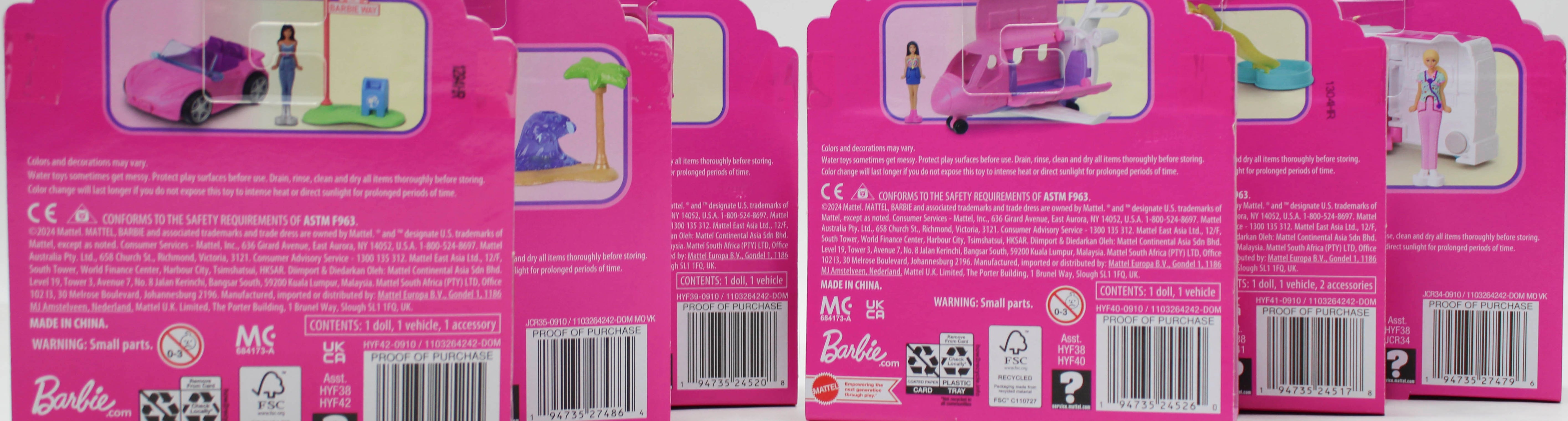 BARBIE MINI BARBIELAND DOLL AND VEHICLE ASSORTED