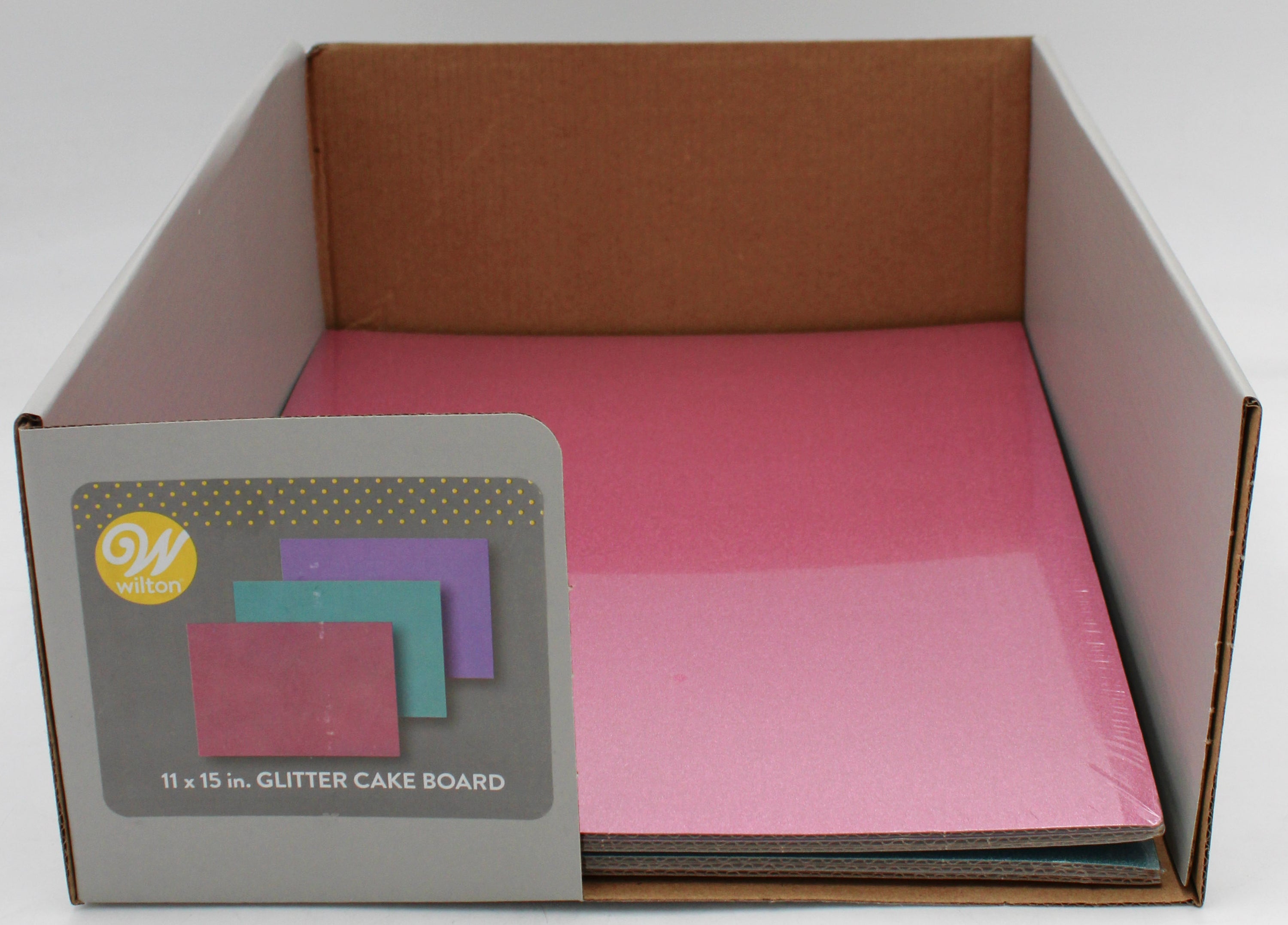 3CT CAKE BOARD ASSORTED GLITTER 11X15in NI