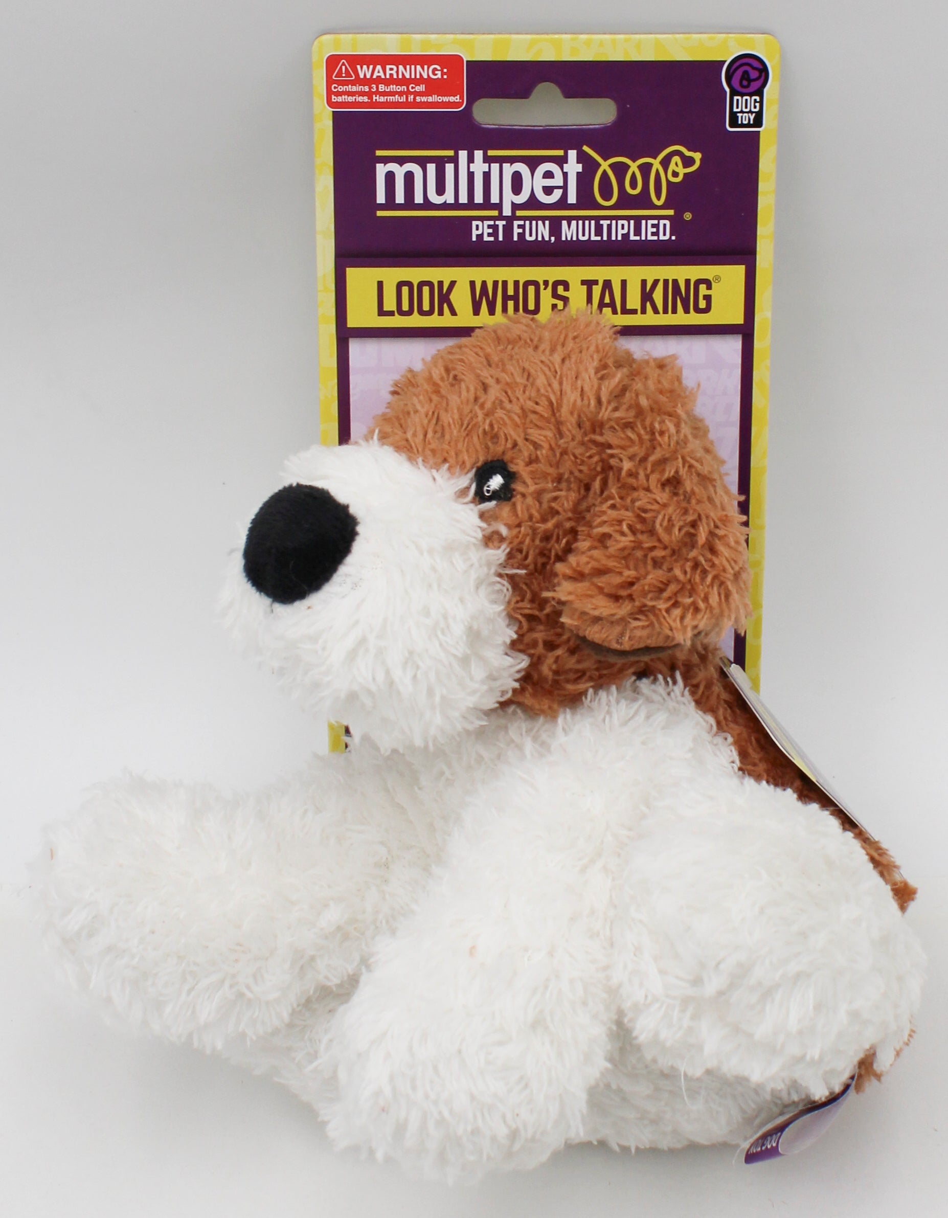 MULTIPET LOOK WHO's TALKING DOG TOY  6"