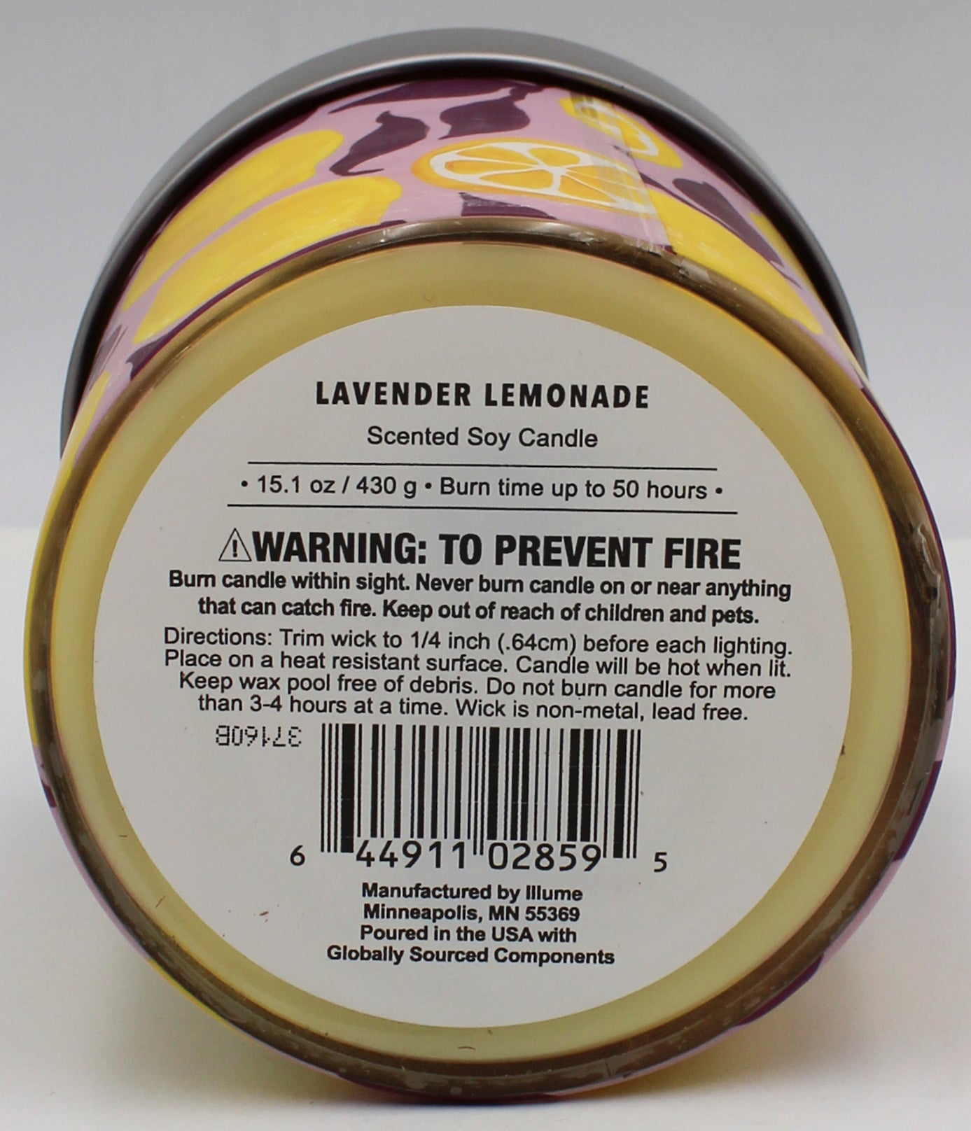 SIGNATURE SOY JAR CANDLE LAVENDER LEMONADE 15.1oz