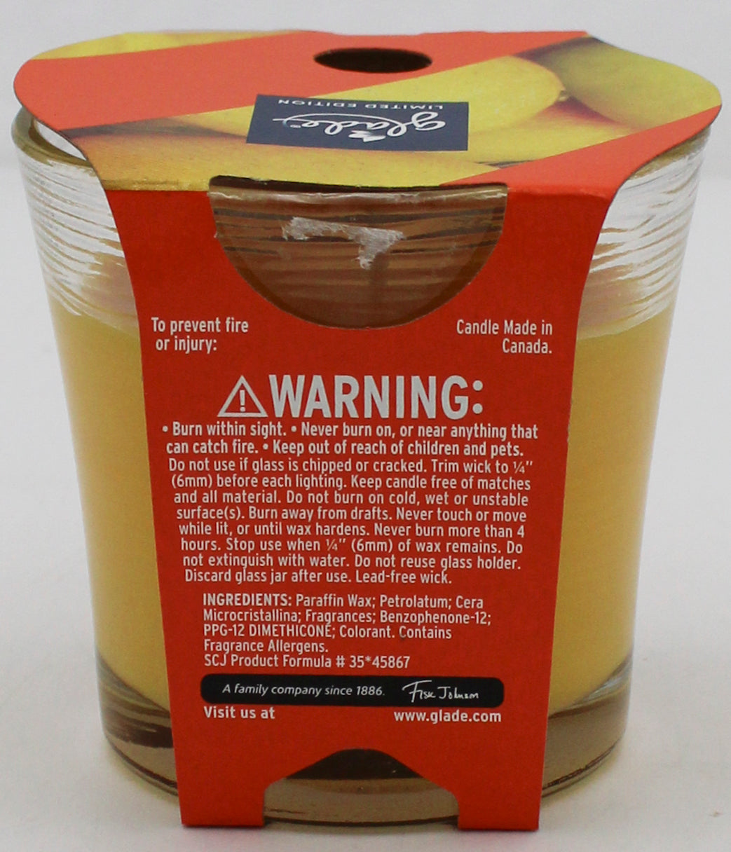 GLADE CANDLE MIGHTY MANGO 4.08oz US