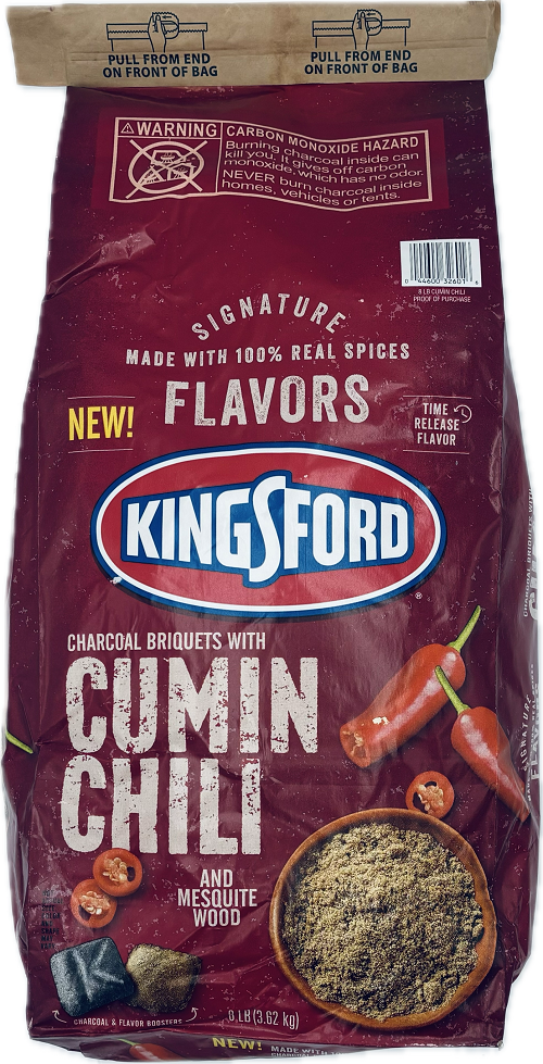 KINGSFORD CHARCOAL CUMIN CHILI 8LB BAG