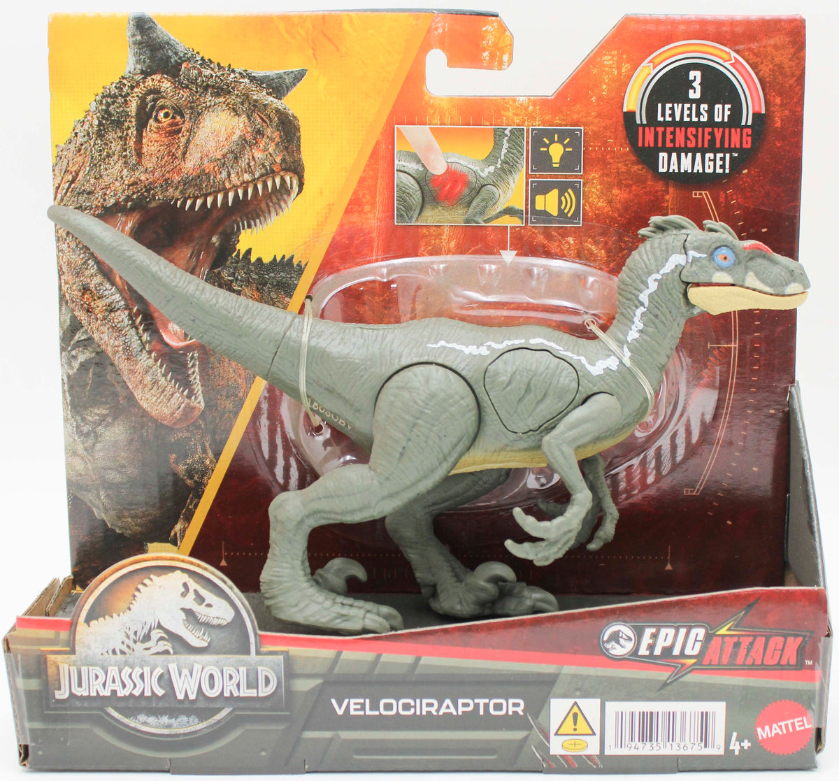 MATTEL JURASSIC WORLD VELOCIRAPTOR ACTION FIGURE