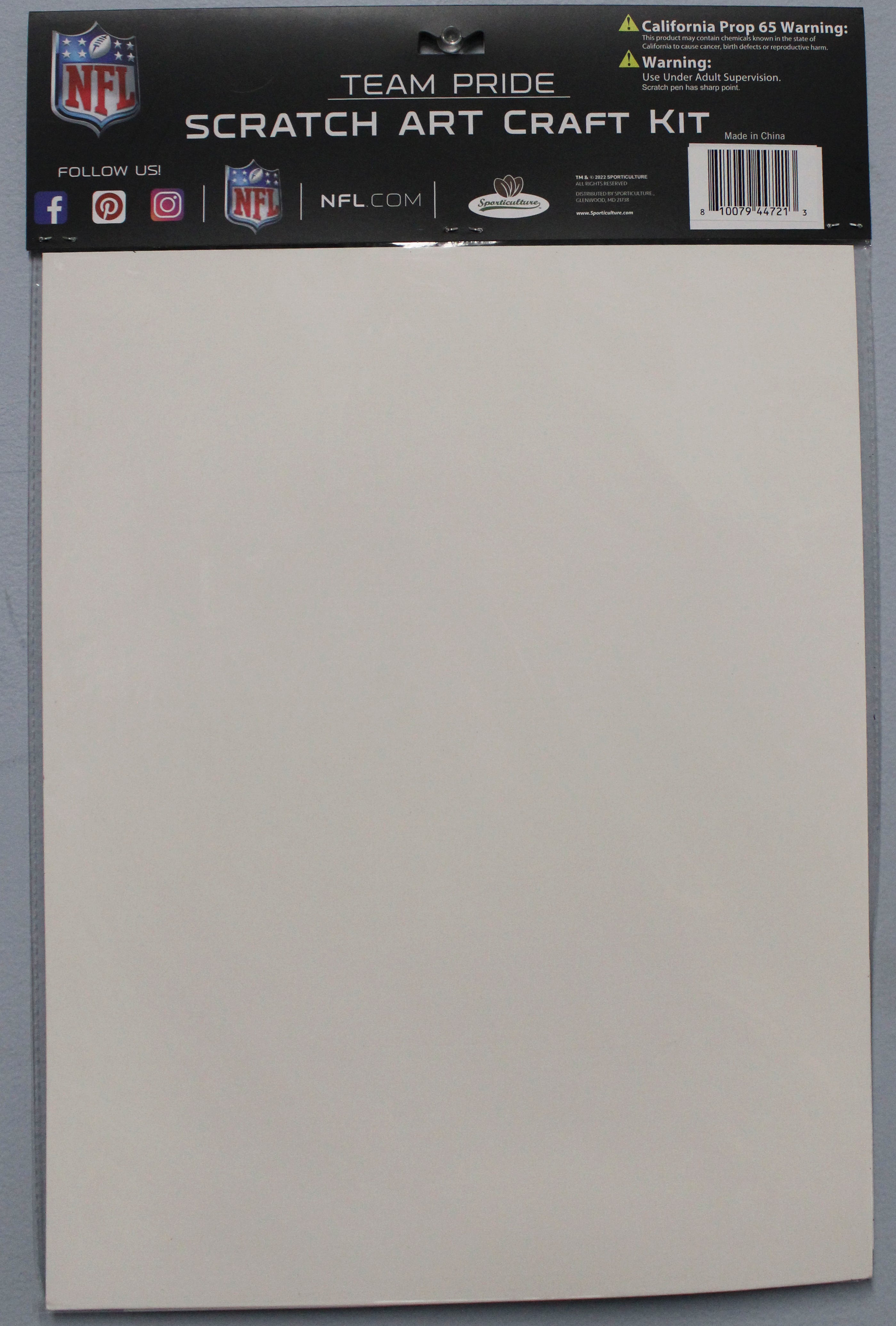 NEW ENGLAND PATRIOTS SCRATCH ART CRAFT KIT
