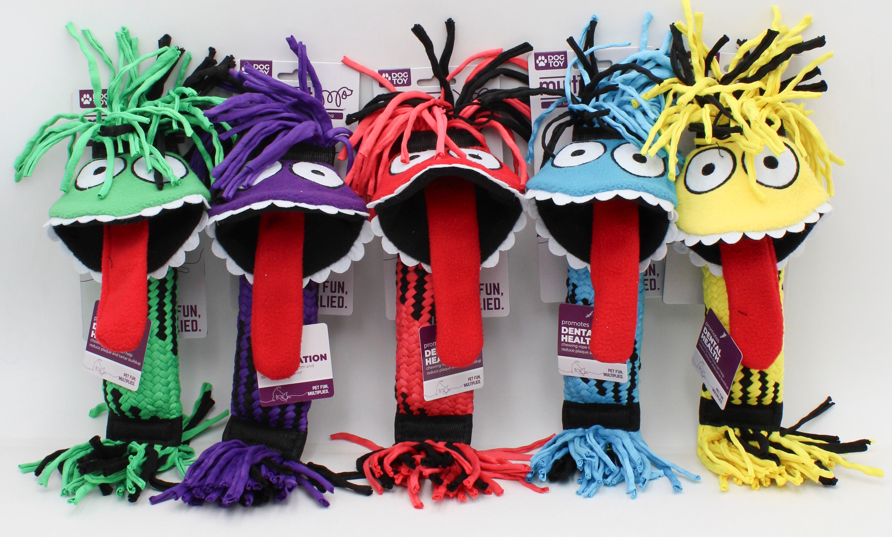 MULTIPET NUTS FOR KNOTS SILLY MONSTER DOG TOY