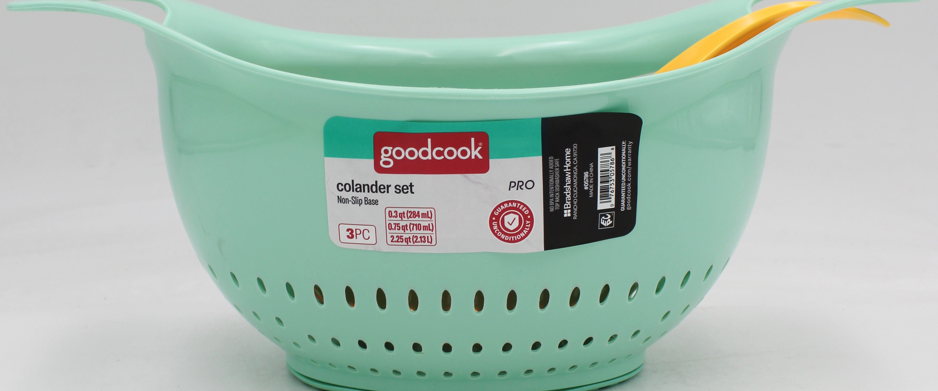 GOOD COOK PRO 3PC NESTED COLANDER