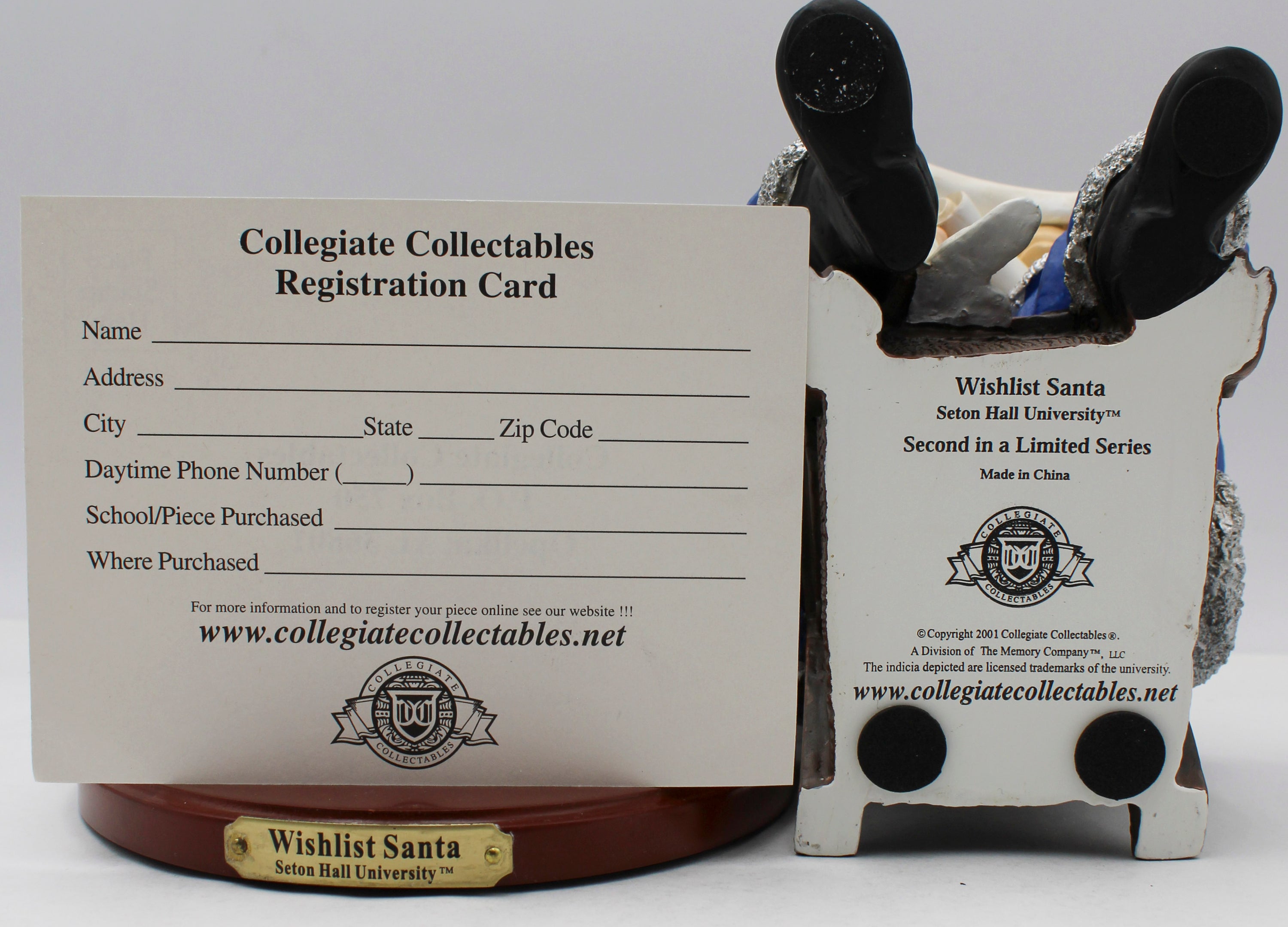 SANTA FIGURINE - SETON HALL PIRATES