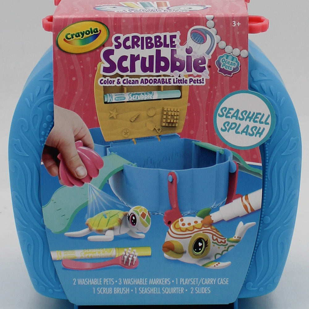 CRAYOLA SCRIBBLE SCRUBBIE OCEAN PETS 10PC SET NI
