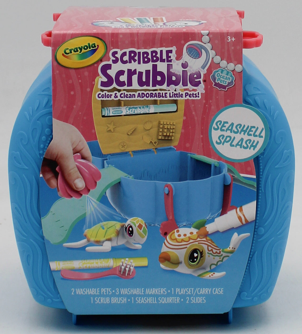 CRAYOLA SCRIBBLE SCRUBBIE OCEAN PETS 10PC SET NI