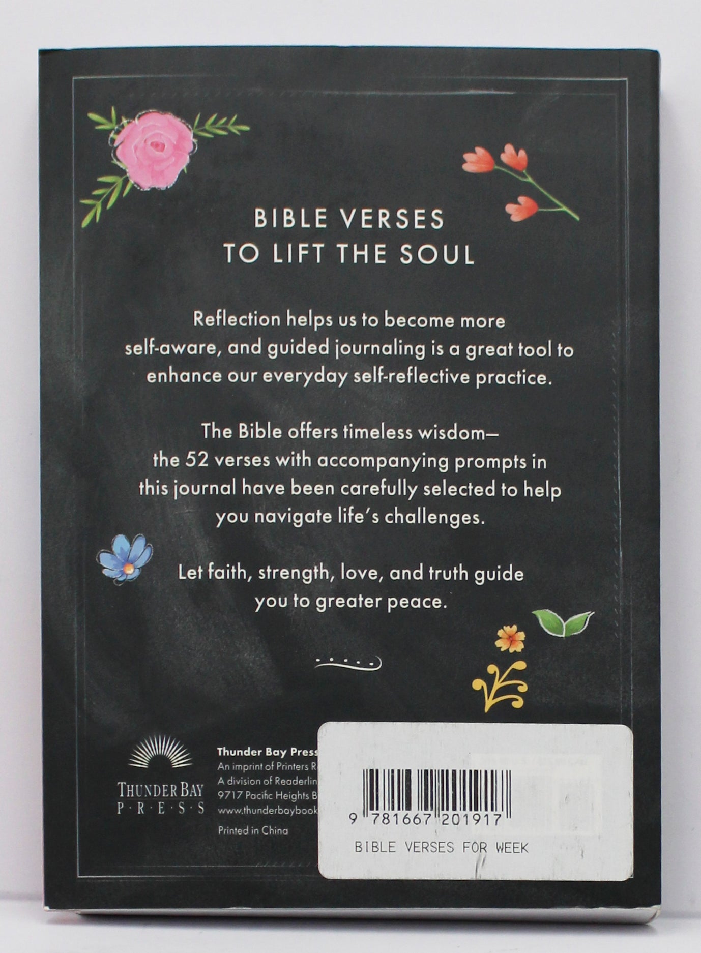 BIBLE VERSES TO LIFT THE SOUL JOURNAL 6 in x 9 in 224pg
