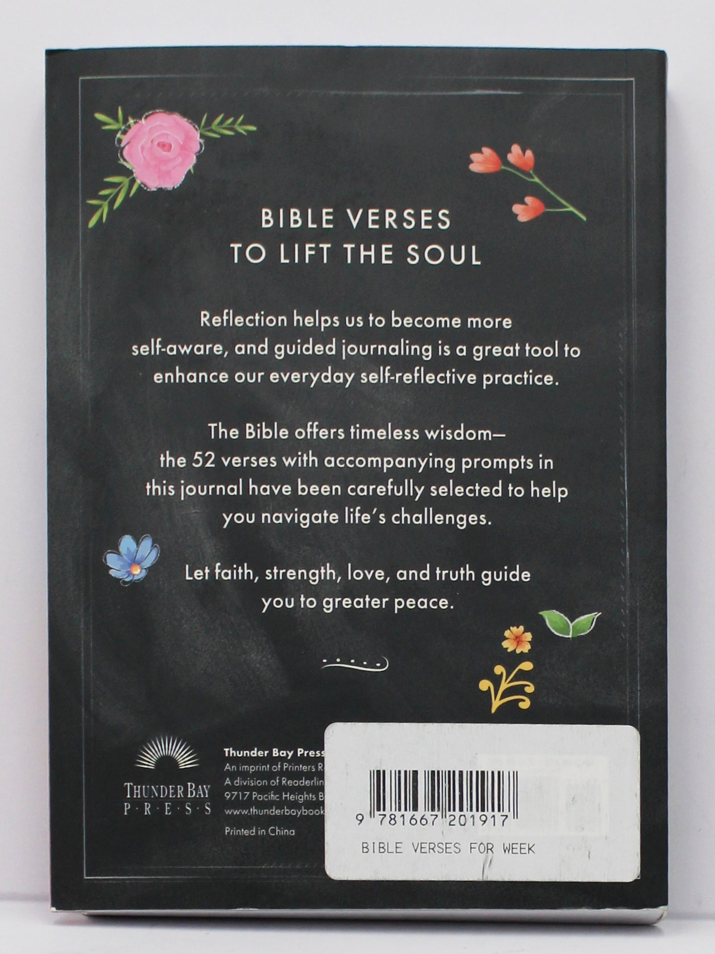 BIBLE VERSES TO LIFT THE SOUL JOURNAL 6 in x 9 in 224pg