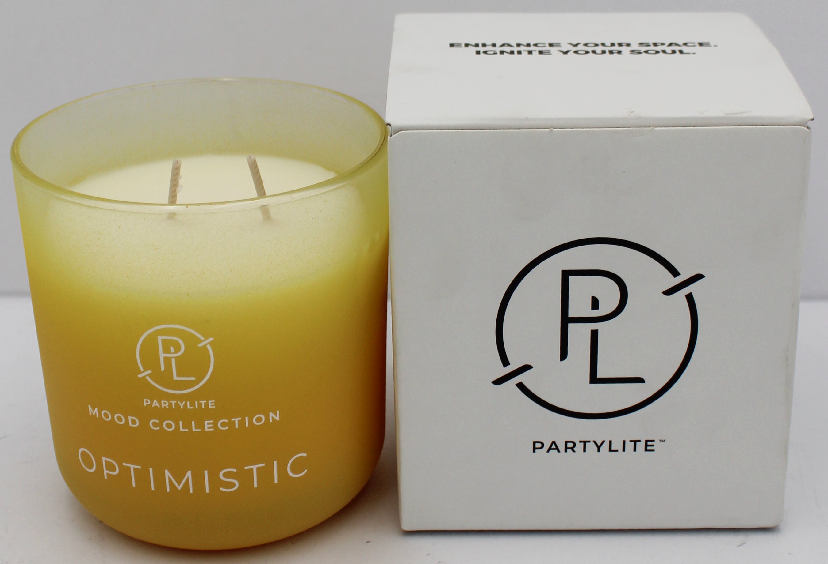 PARTYLITE OPTIMISTIC OMBRE JAR CANDLE (MOOD) 8.6oz