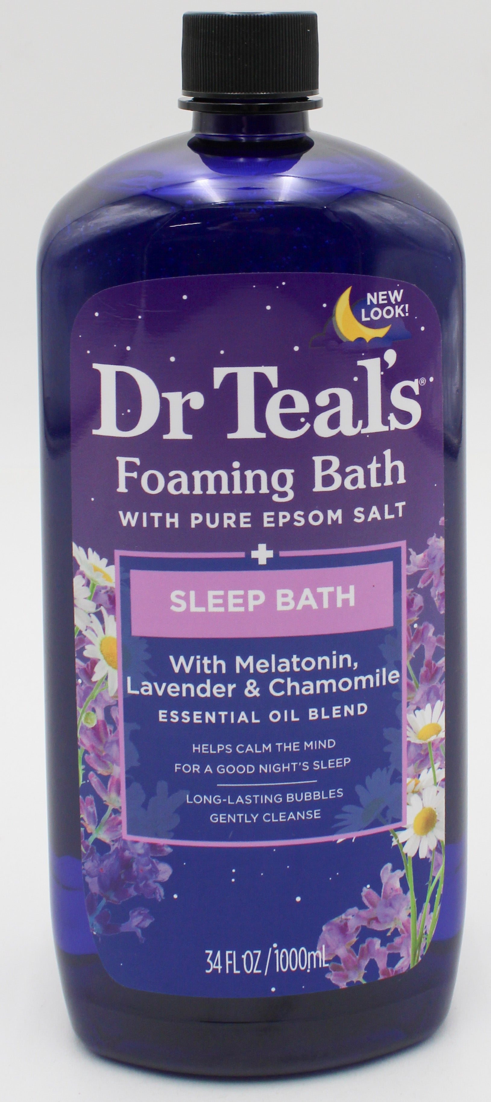 SP FOAMING BATH WITH PURE EPSON SALT 34-oz WITH MELATONIN LAVENDER & CHAMOMILE NI