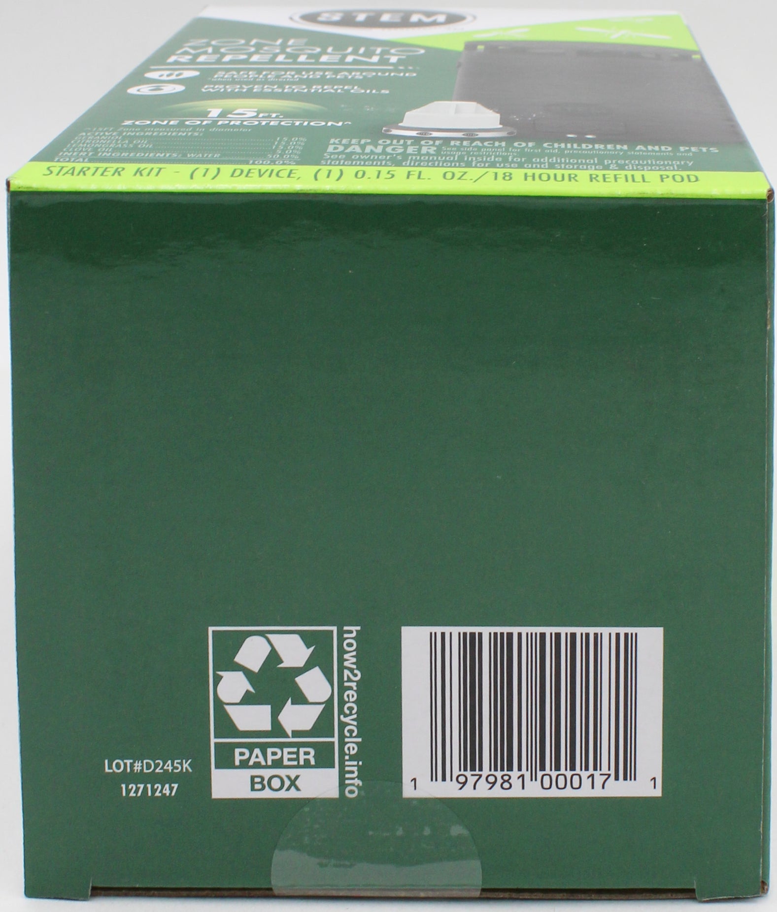 SP STEM ZONE MOSQUITO REPELLENT STARTER KIT .15oz