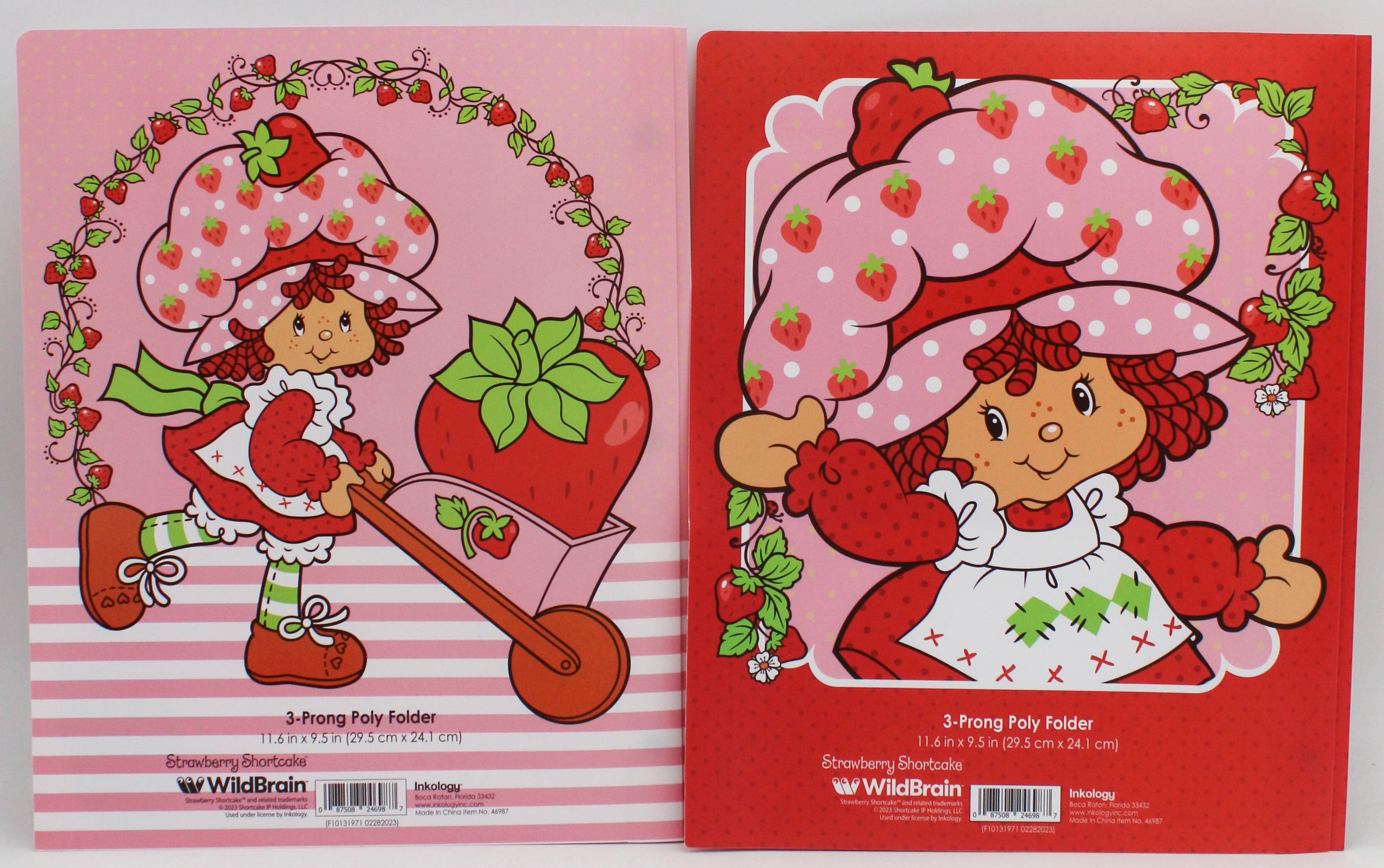 STRAWBERRY SHORTCAKE 2 POCKET POLY PORTFOLIO