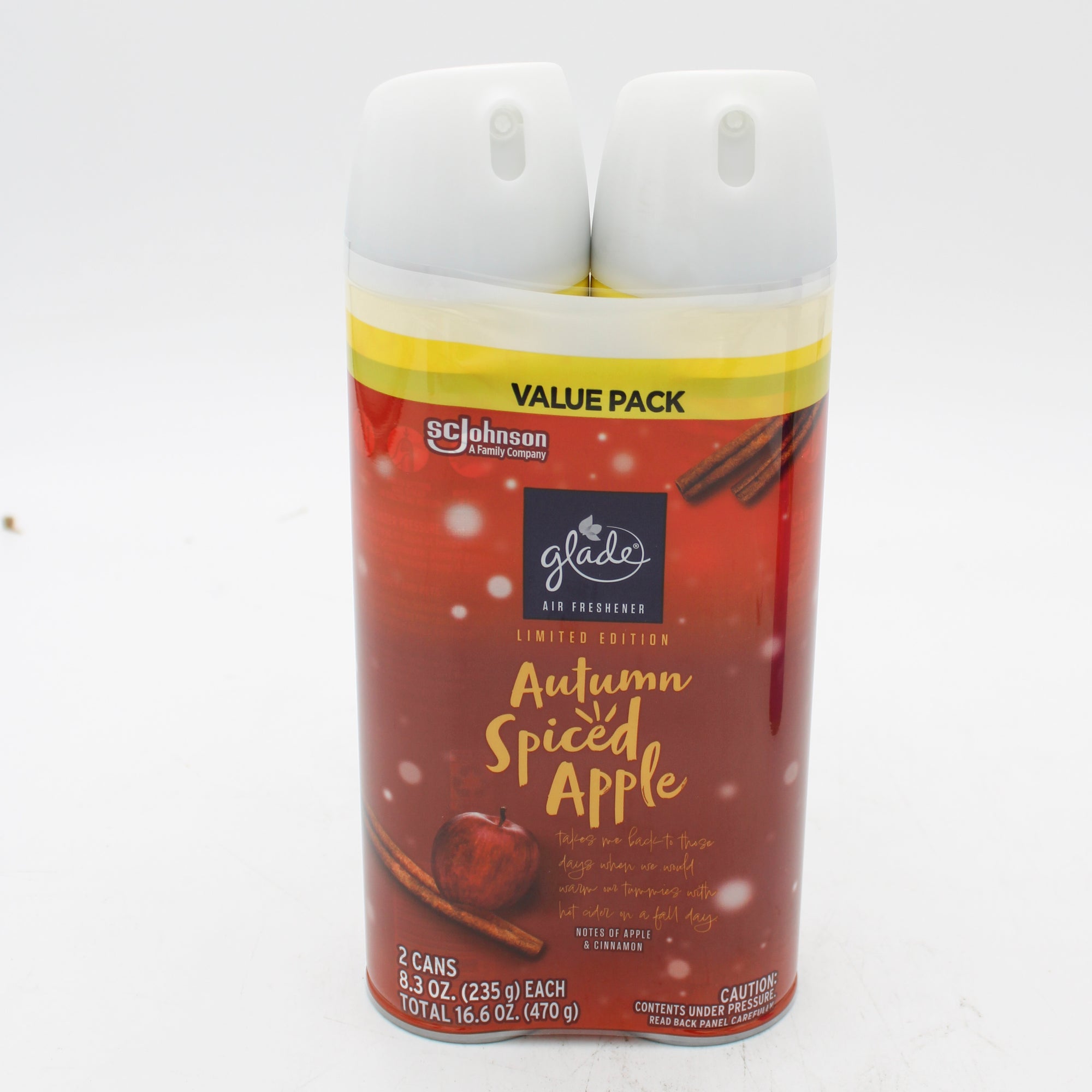 GLADE AEROSOL SPRAY AUTUMN SPICED APPLE 2ct 8.3oz US