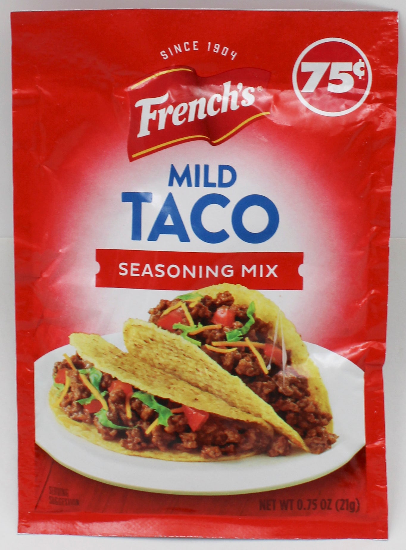 FRENCH'S TACO SEASONING MIX MILD .75 Oz BB 4/15/2027