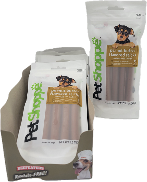 PETSHOPPE CHICKEN STICKS 5CT 3.5oz BB 11/05/2025