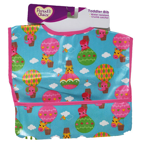 PARENTS CHOICE POLYESTER TODDLER BABY BIB 1CT-GIRLS/NI
