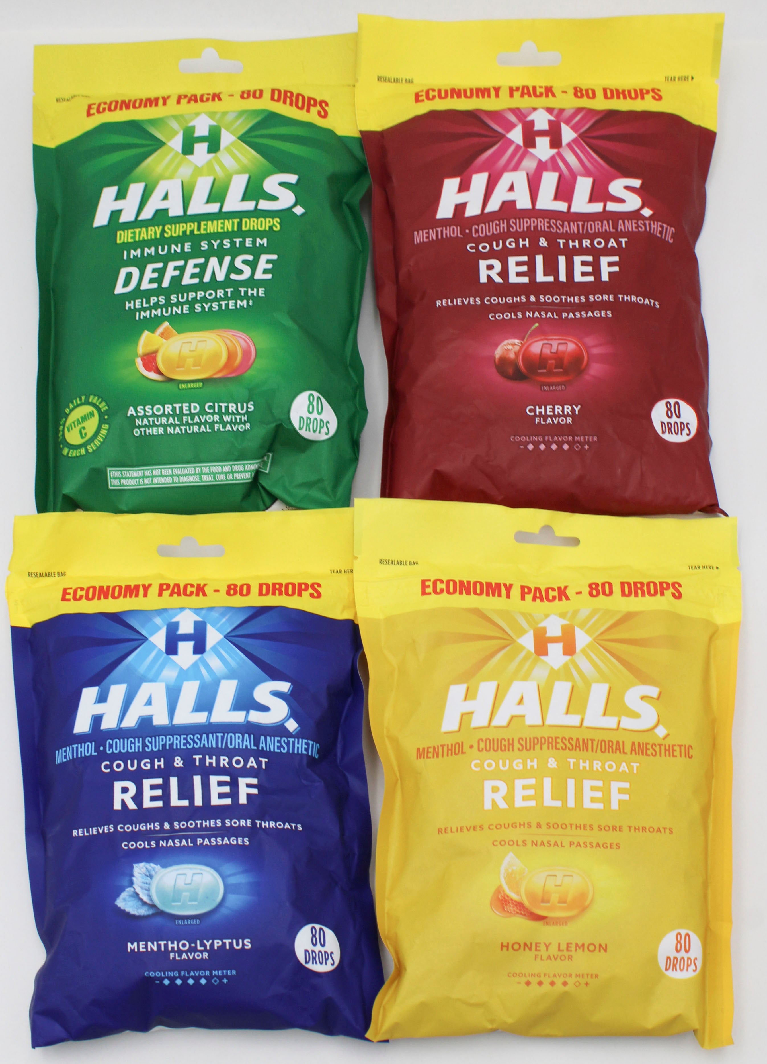 HALLS 80 CT  ECO BAG WING 36CT