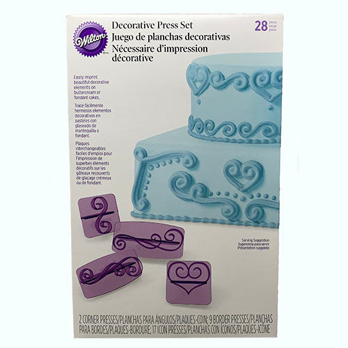 WILTON DECORATIVE PRESS SET 28PCS