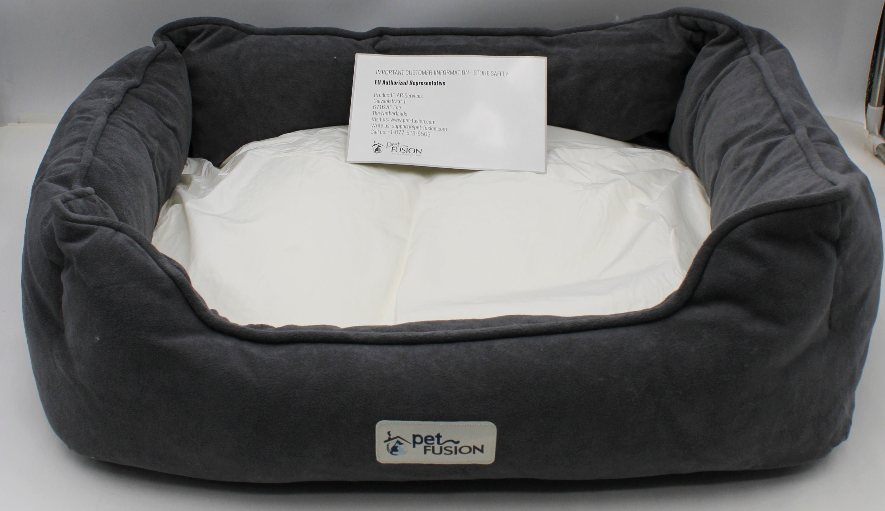 PETFUSION CALMING CUDDLER BED 25"x21"