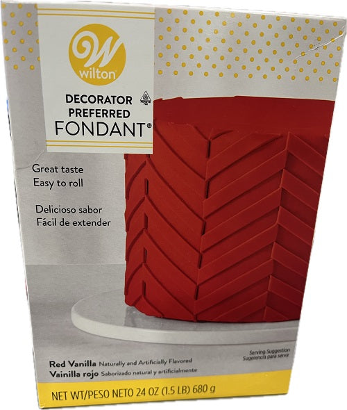 SP WILT DECORATOR FONDANT RED VANILLA 24oz