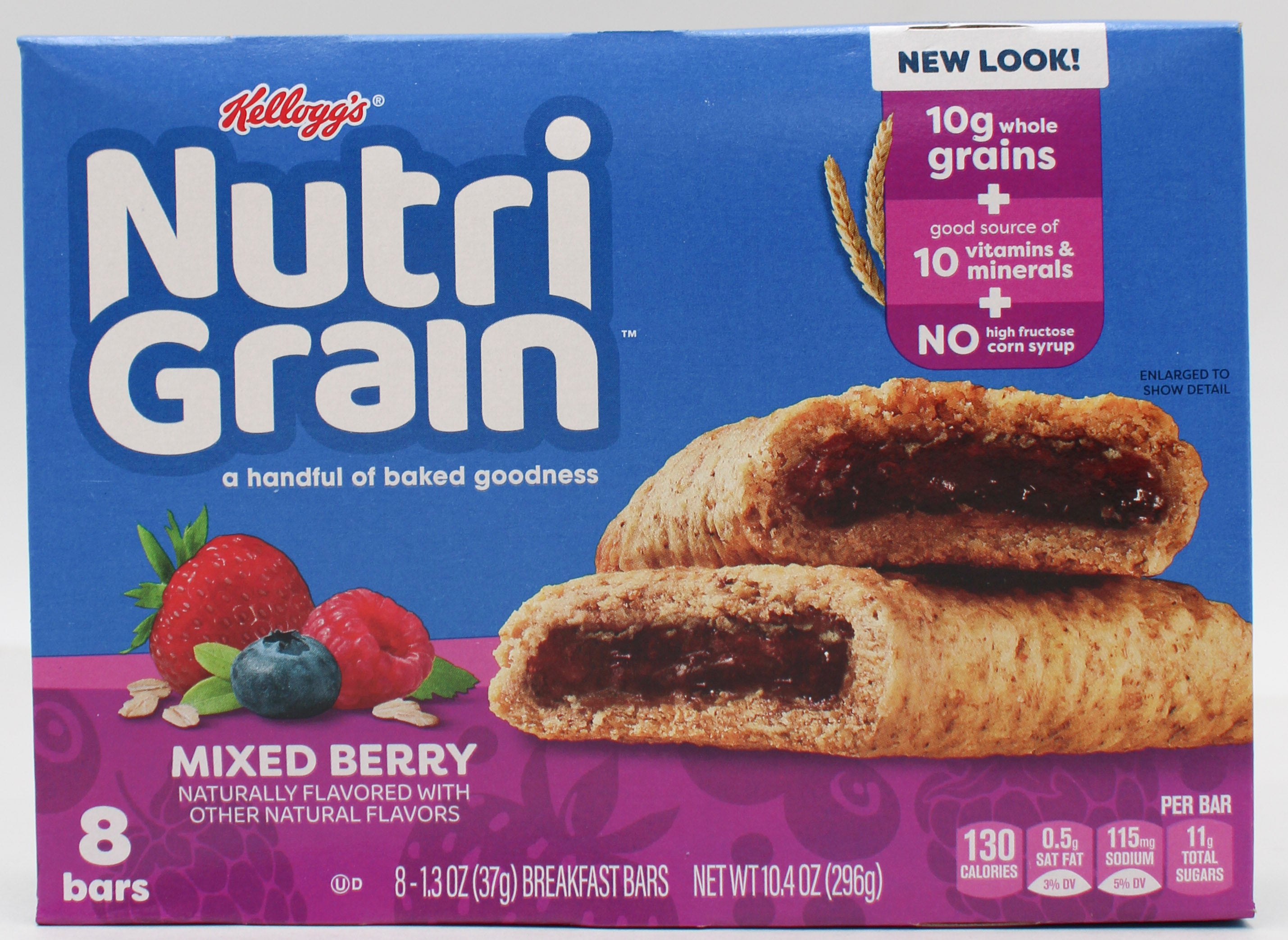 NUTRI-GRAIN MIXED BERRY BREAKFAST BAR 8ct 10.4 Oz NI BB 10/12/2026