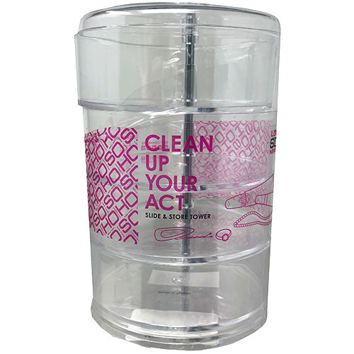 SLIDE/STORE ORGNZR TOWER-CLEAR/NI