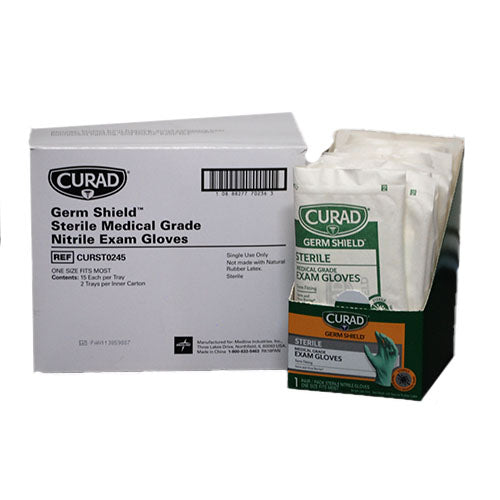 CURAD STERILE NITRILE GLOVES 15CT  ONE SIZE FITS MOST NI
