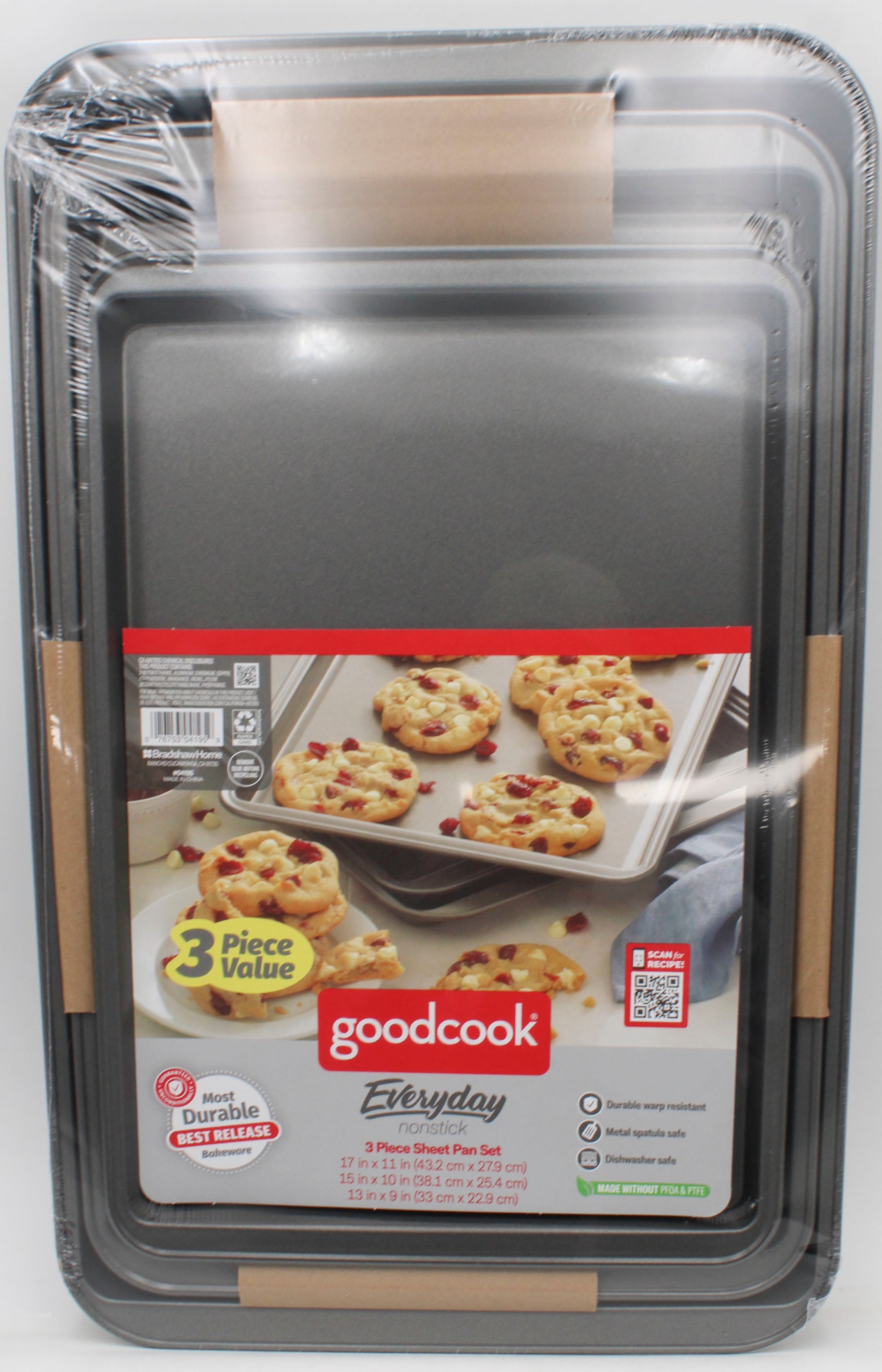 3PK COOKIE SHEET IN FLOORSTAND