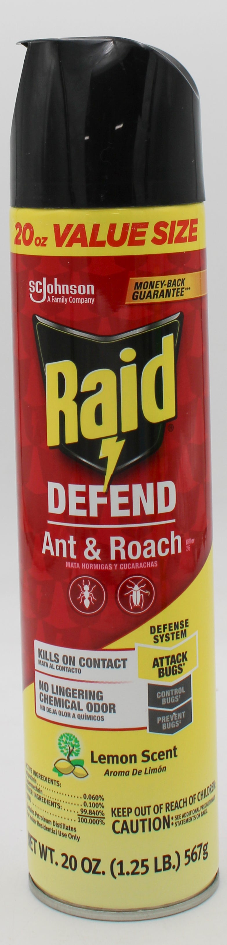 SP RAID ANT & ROACH SPRAY 20oz LEMON SCENT