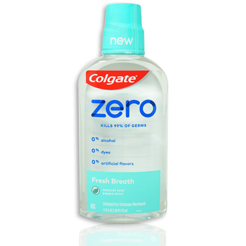 COLGATE ZERO MOUTHWASH 17.4oz(9/23)FRESH BREATH NI