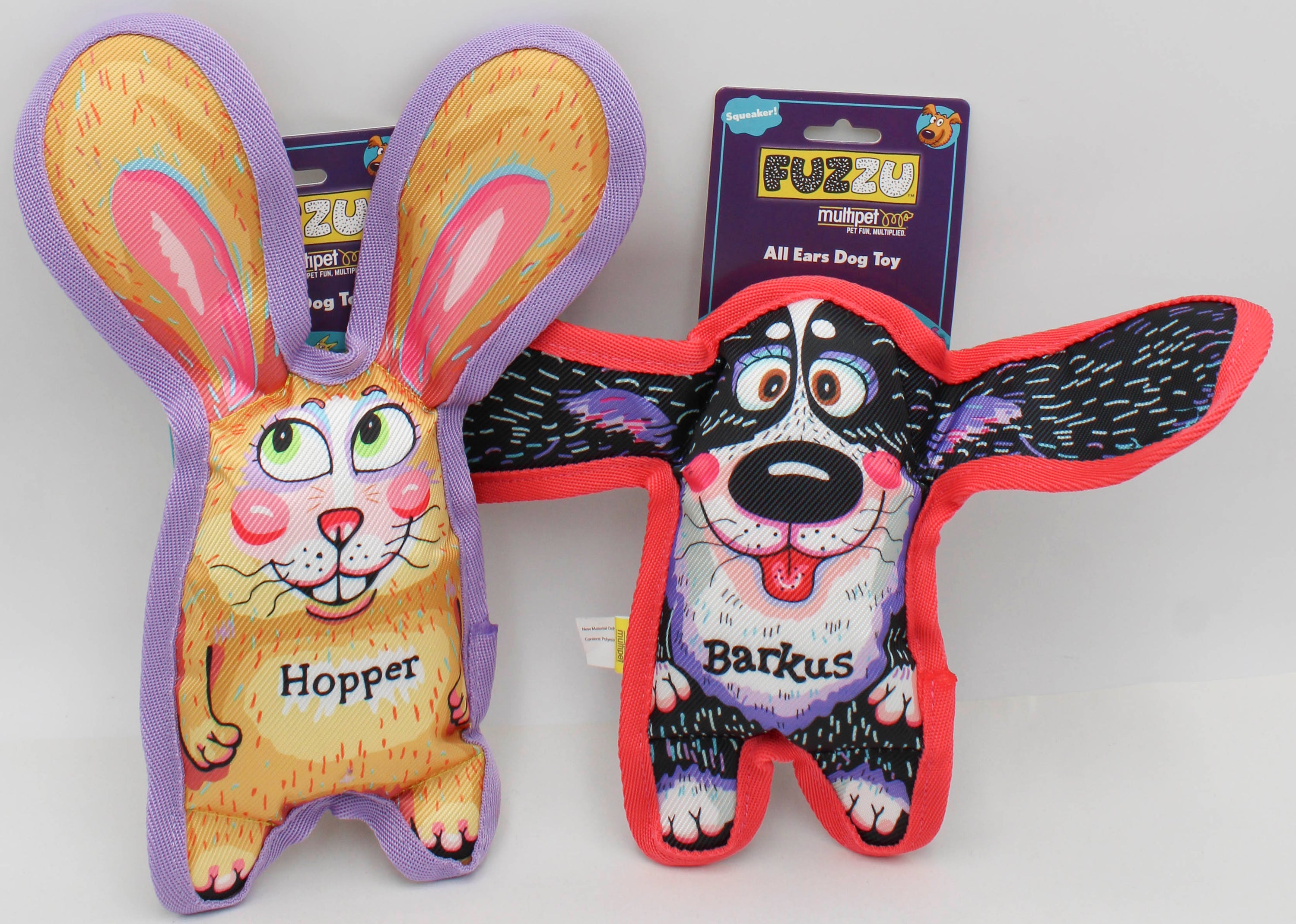 MULTIPET ALL EARS DOG TOY - MEDIUM ASST