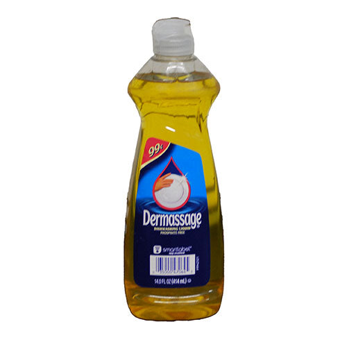 DERMASSAGE DISHWASHING LIQUID 14OZ PP $0.99 NI