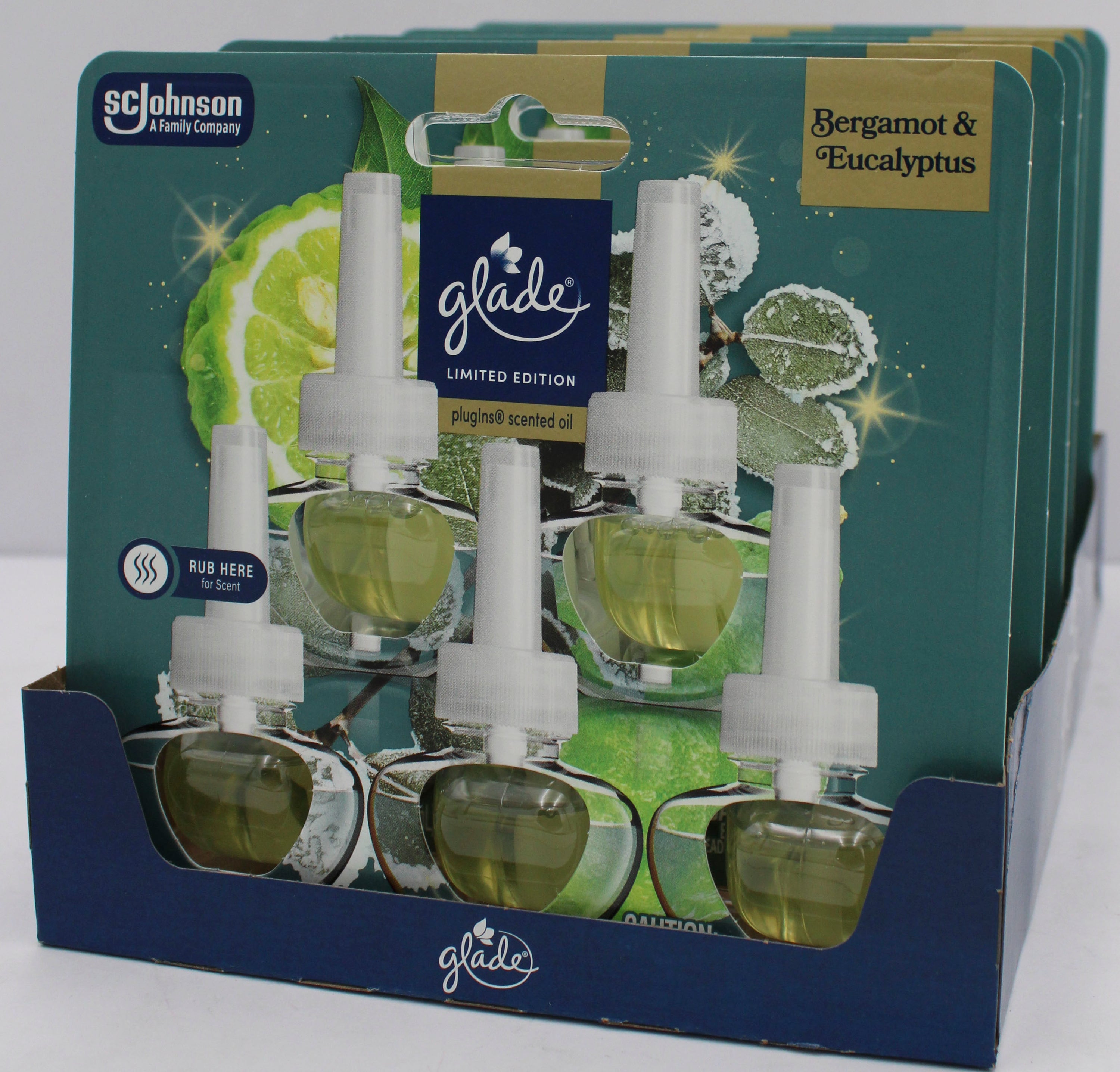 GLADE PLUGINS SCENTED OIL BERGAMOT & EUCALYPTUS 5ct 0.67floz US