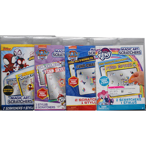 NICKELODEON MAGIC ART SCRATCHERS (My Little Pony, Shimmer and Shine, Transformers, Paw Patrol)
