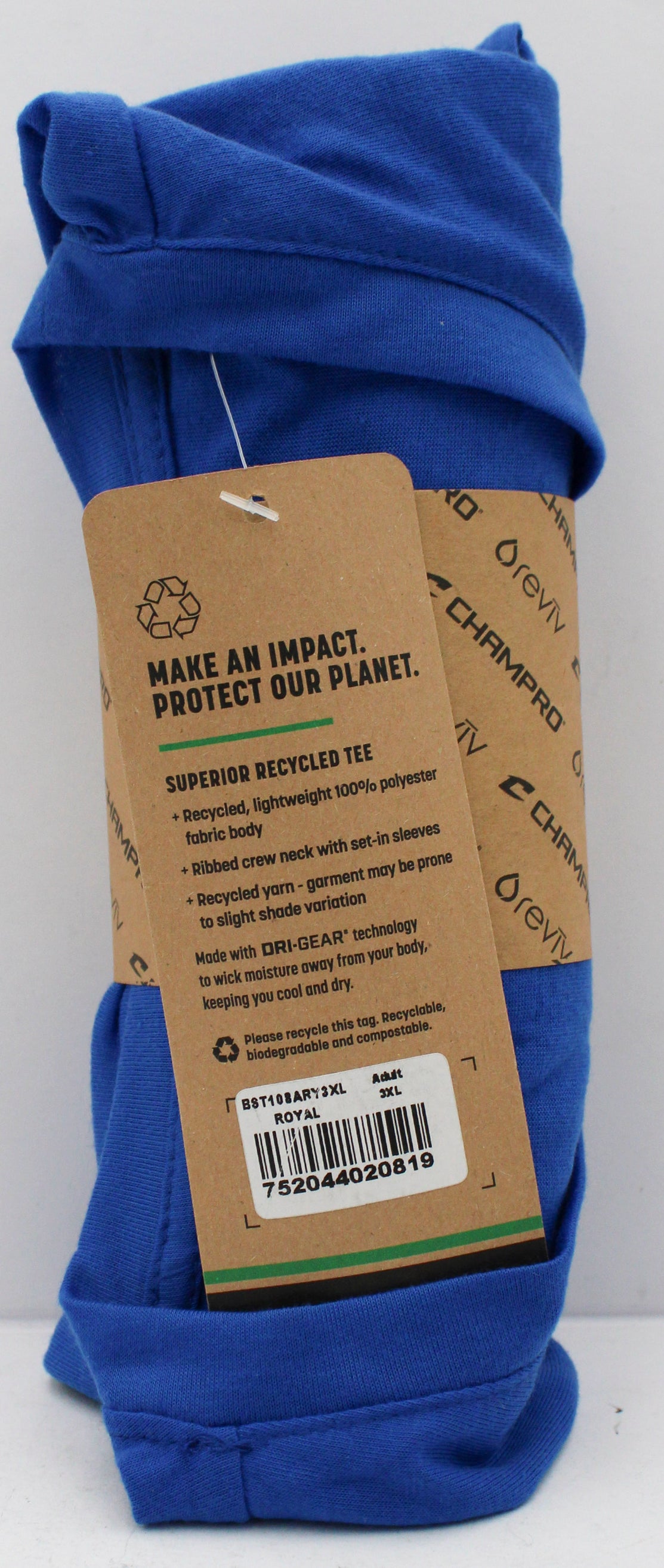 T-SHIRT - ADULT - ROYAL BLUE- 3XL