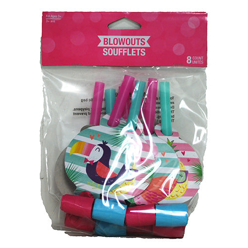 PARTY BLOWOUTS 8CT-PINEAPPLE FRIENDS