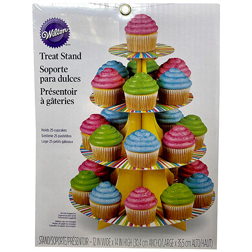 WILTON CUPCAKE STAND(HOLDS 25)STRIPES