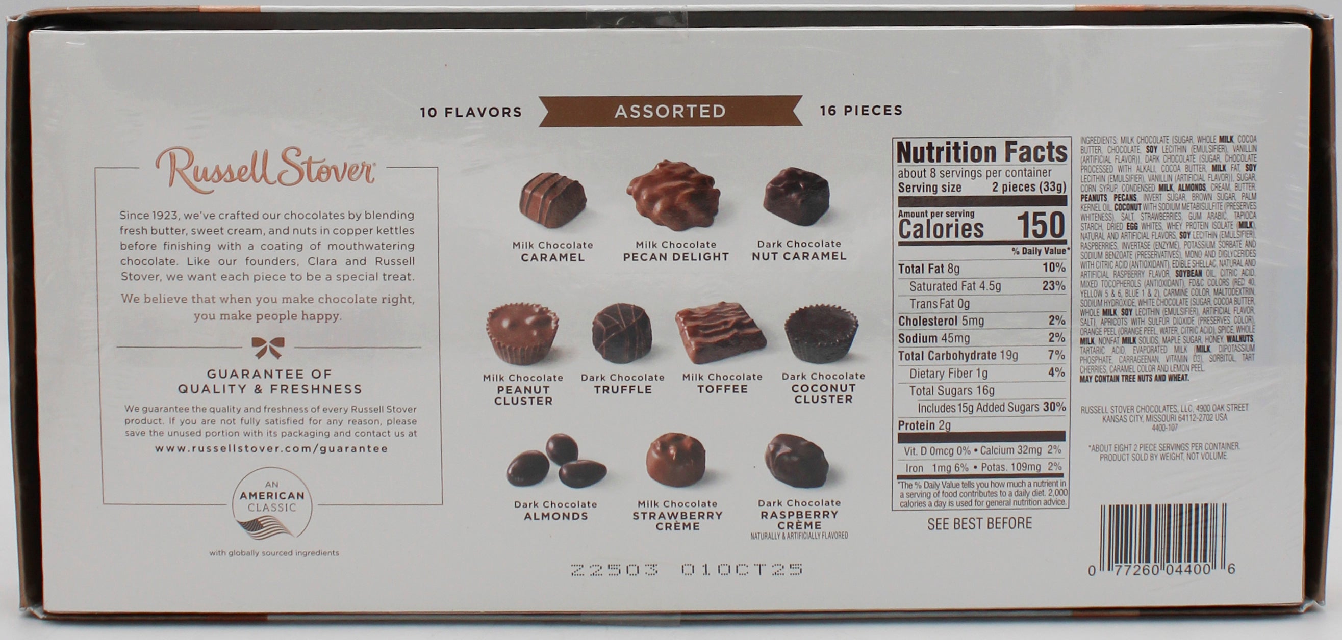RUSSELL STOVER  ASSORTED BOXED CHOCOLATES FLOORSTAND (40 Boxes per Floorstand)   Best By 9/1/2025