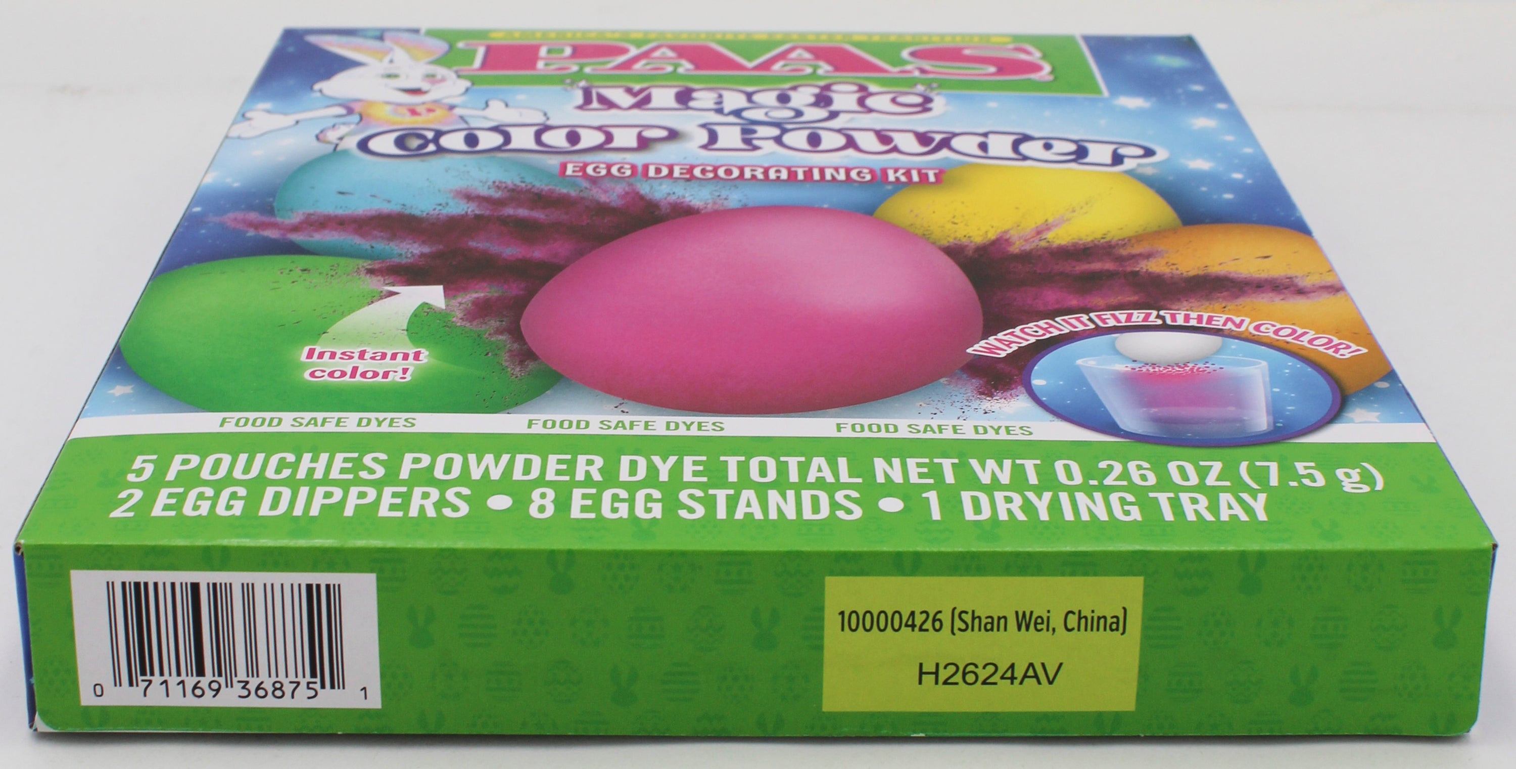 PAAS MAGIC COLOR POWDER EGG DECORATING KIT SHELF TRAY