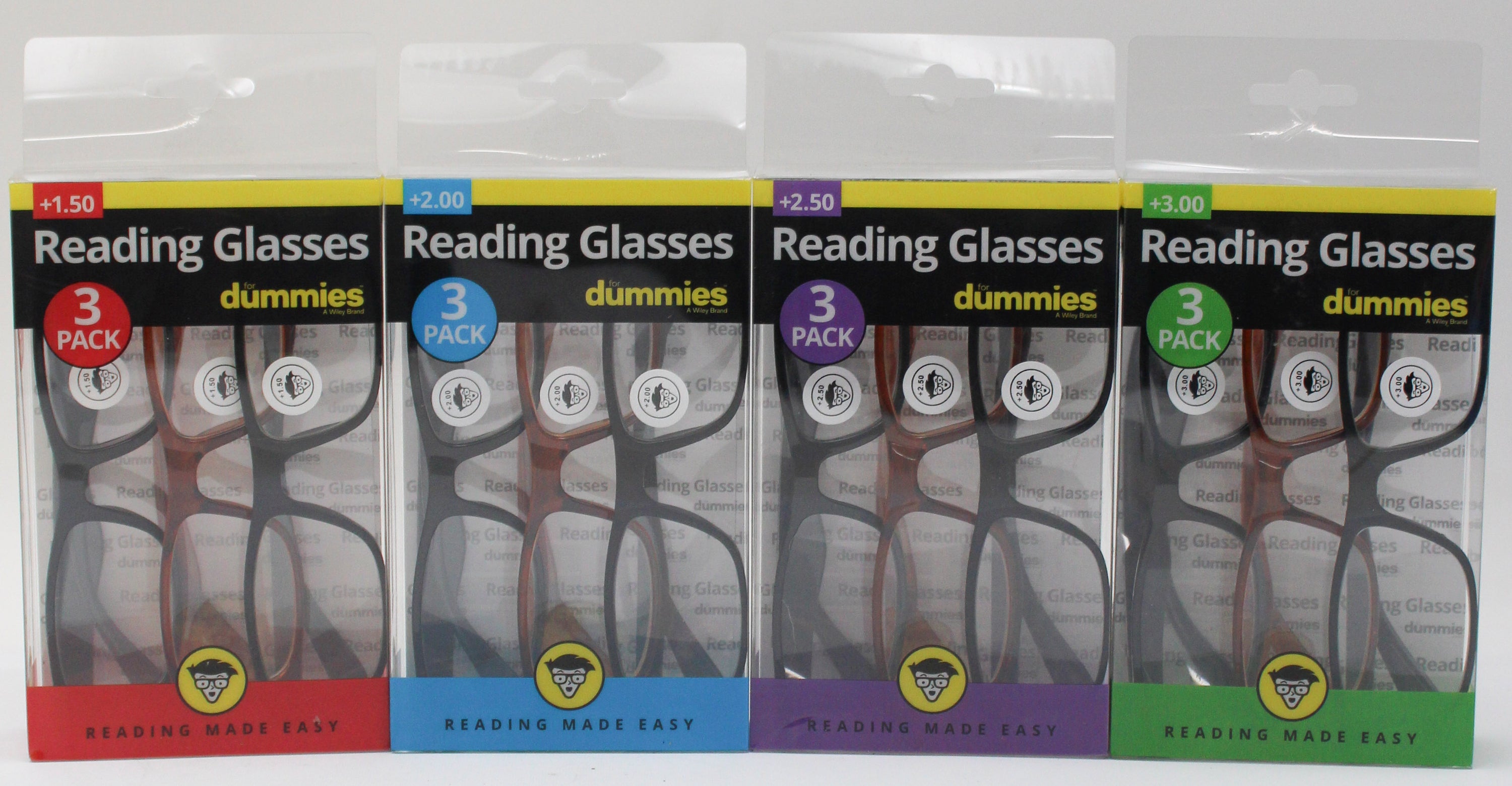 3PK DUMMIES LICENSED READERS IN DISPLAY -ASST STRENGTHS