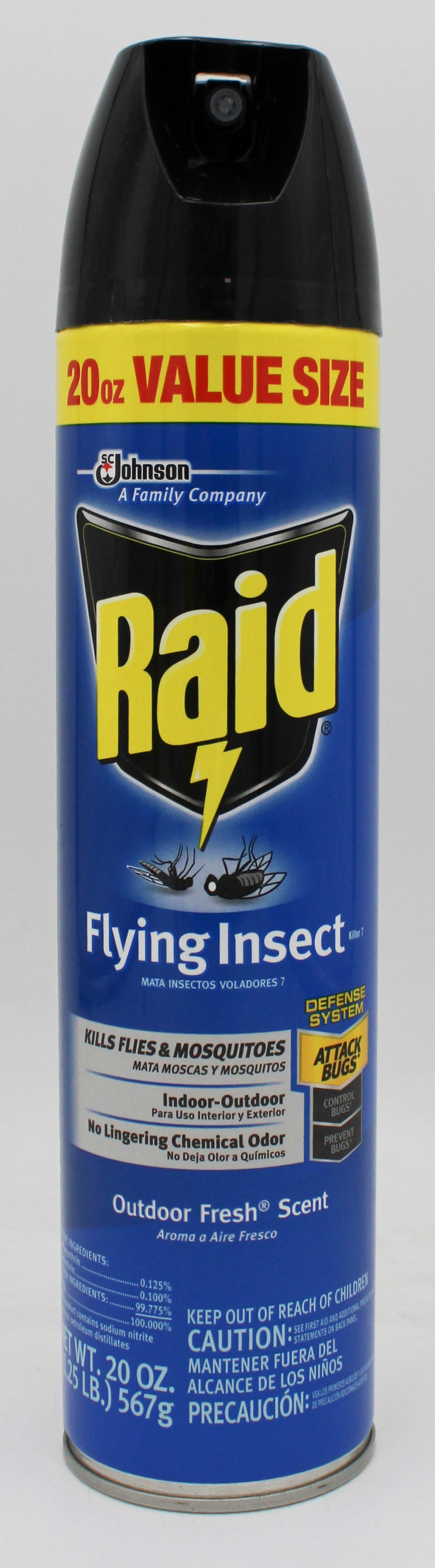 SP RAID FLYING INSECT KILLER AEROSOL 20oz-OUTDOOR FRESH SCENT