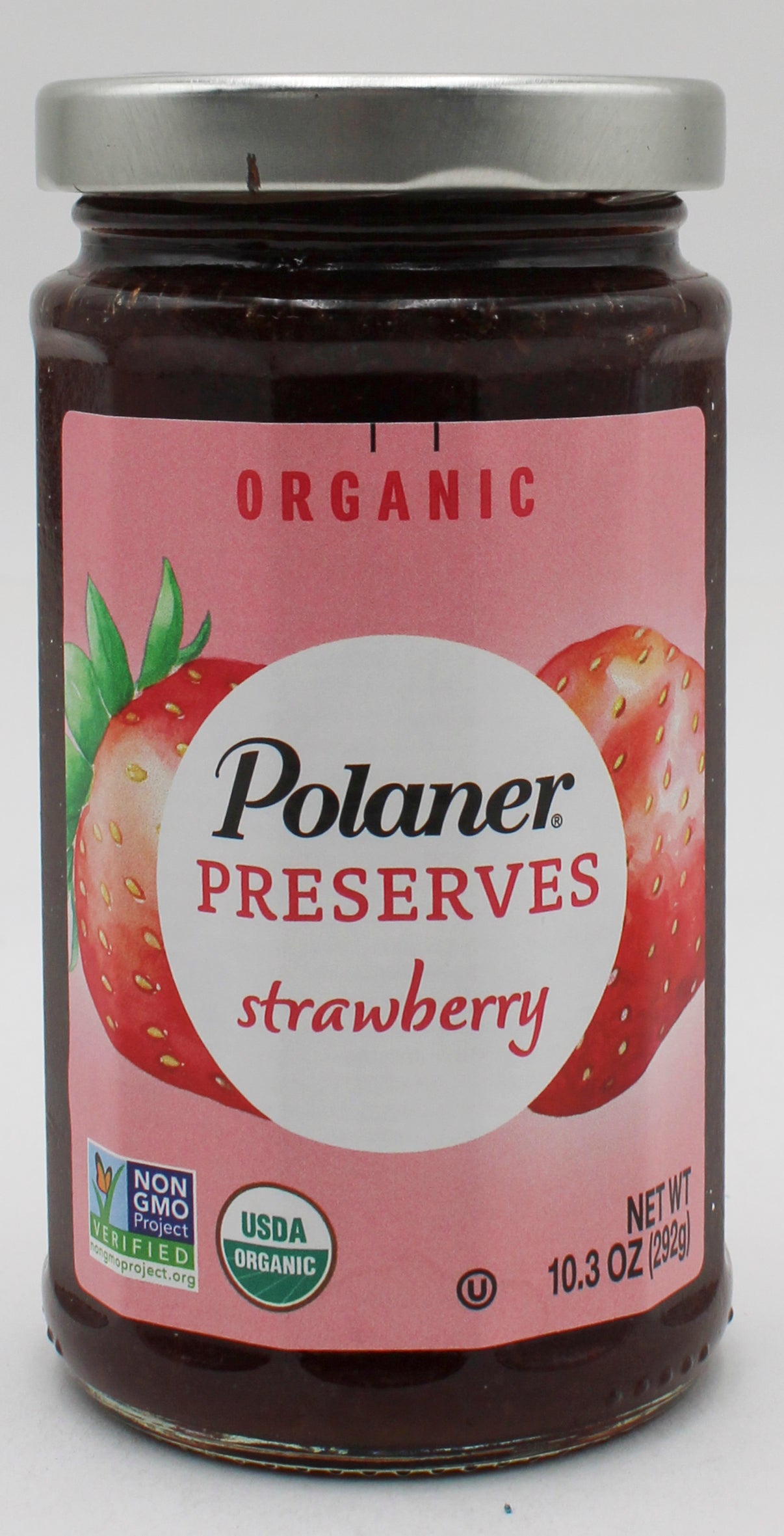 POLANER ORGANIC STRAWBERRY PRESERVES 10.3 Oz BB 10/14/26